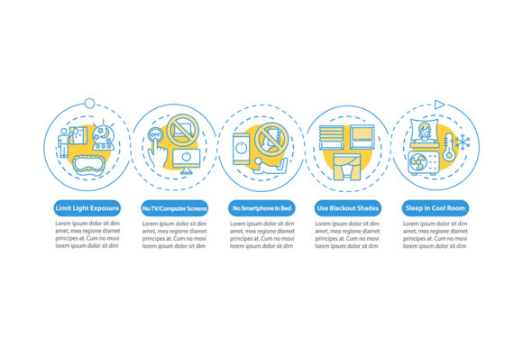 Better Sleep Recommendation Infographic Graphics
