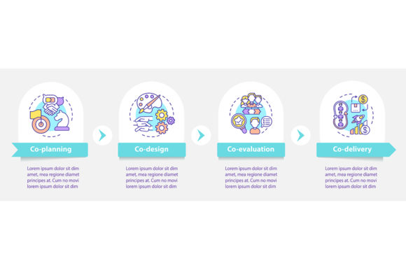Co Production Parts Vector Infographic