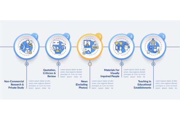 Exclusions to Copyright Vector Template