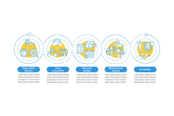 Job Transition Tips Vector Infographic