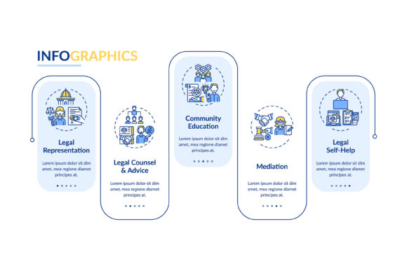 Legal Services Vector Infographic