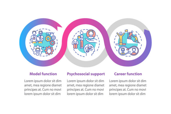 Social Working Circs Vector Infographic Graphics
