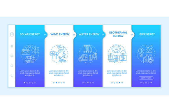 Sources of Clean Energy Infographic Graphics