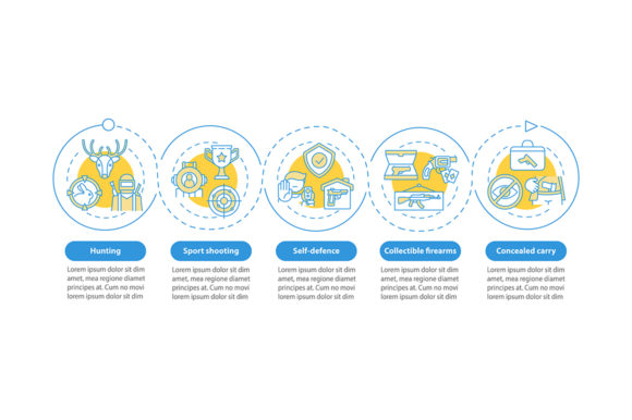 Sport Shooting Vector Infographic Graphics