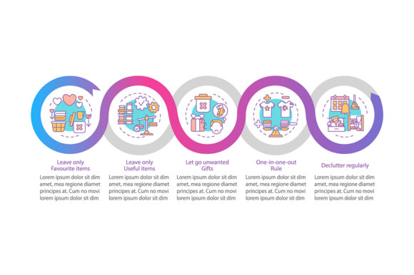 Tips of Decluttering Vector Infographic