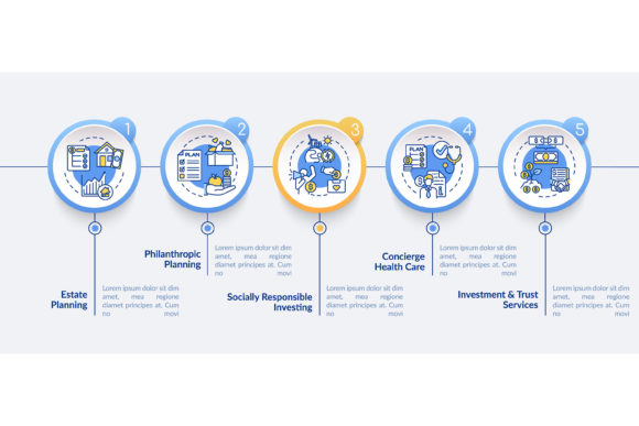 Wealth Consulting Vector Infographic Graphics
